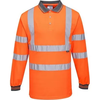 PORTWEST S277 - HiVis polokošile s dlouhými rukávy a reflexními pruhy Varianta: vel.M S277_OR-79268