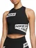 NIKE W NP Tank Crop PP3 Trompe CU4674-010 černé L