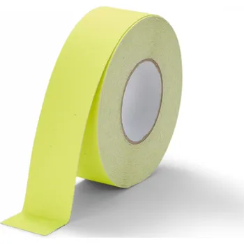 Lepicí páska Protiskluzová páska 50 mm , jemnozrnná, fluorescenční žlutá - metráž