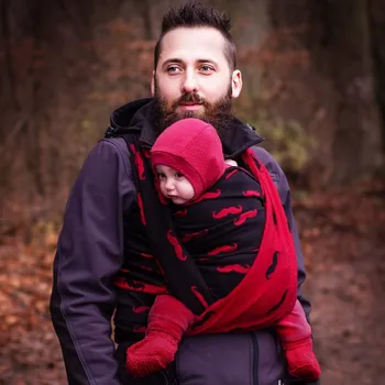 Šátek Šátek na nošení dětí Moisha Mustache Merlot Délka: 5 - 4,2 m