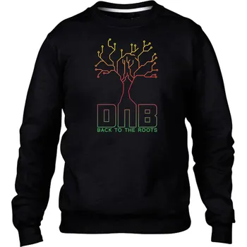 Pánská mikina DNB mikina pánská "Back to the roots" Velikost: M, Barva: Černá - Design 1