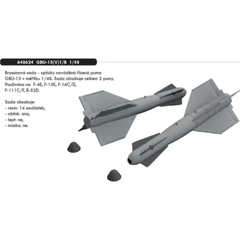 Plastikový model Eduard 1/48 GBU-15(V)1/B