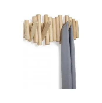 Věšák Sklápěcí věšák Picket s pěti háčky přírodní