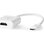 Nedis CCGB64651WT02 - USB-C Adaptér na HDMI | Typ-C Zástrčka - HDMI™ výstup | 0,2 m | Bílá