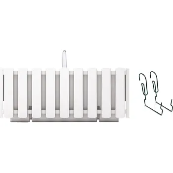 Truhlík PROSPERPLAST Truhlík s kovovým držákem BOARDEE FENCYCASE W 38cm bílý