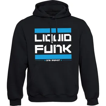 Pánská mikina Pánská mikina s kapucí LIQUID FUNK Stripes Velikost: S, Barva: Černá - Design 2