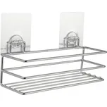 Samolepicí polička na kořenky Compactor Bestlock Magic systém bez vrtání, chrom RAN6975