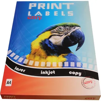 Samolepící etiketa Print etikety Emy 52,5x148 mm, 8ks/arch, 100 archů, samolepící