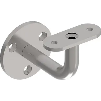 Zábradlí Hahn Steel Držák madla s plochým základem (s otvorem pro kabel)