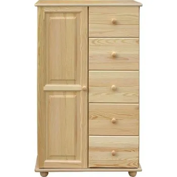 Komoda Komoda Classic 159, KB Výběr moření: Ořech, Druh dřeva: Borovicový masiv