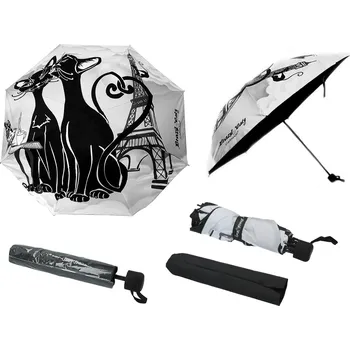 Deštník Carmani® Carmani - Skládací deštník Crazy kočky - 100*24 cm