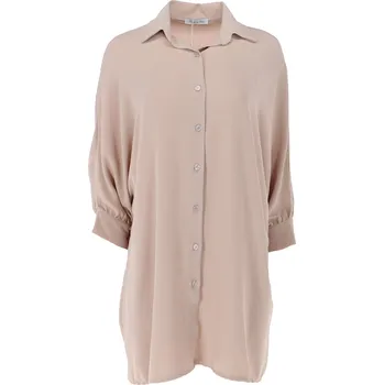 6831 košile dlouhá Itálie barva: béžová, velikost: UNI