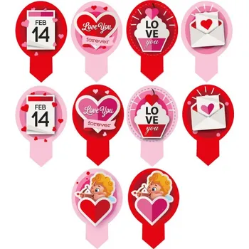 Jedlá dekorace na dort Modecor Dekora - Jedlý papír mini - LOVE - 20 obrázků