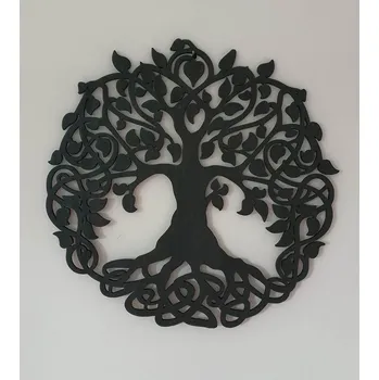 Strom života ze dřeva - Černý motiv