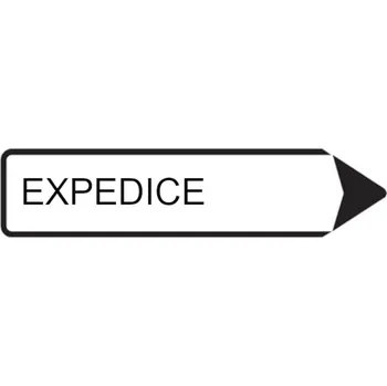 Dopravní značka Dopravní značka Místní cíl - EXPEDICE, šipka doprava