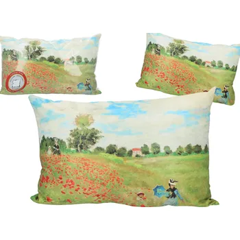 Polštář Carmani® Carmani - Polštář Claude Monet Pole Vlčí mák - 40*60 cm