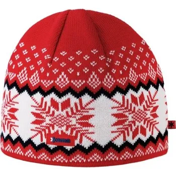 Sušička Kama pletená Merino čepice A137 104 - červená UNI