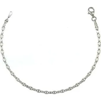 Náramek Stříbrný náramek s oválnými dílky délka náramku 17cm