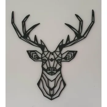 Obraz Dřevěný obraz Jelen - Tmavě hnědá lazura