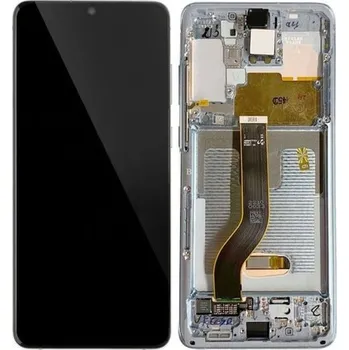 Náhradní díl pro mobilní telefon Samsung originální LCD a dotyková vrstva pro Galaxy S20 - bílá