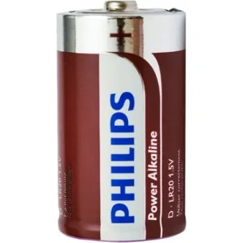 Článková baterie Philips Power Alkaline LR20 P2B/10 2 ks