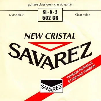 Struna pro hudební nástroj Savarez Struny pro Klasickou kytaru Alliance - jednotlivé strunyH/B2 New Cristal normal 502CR 101756