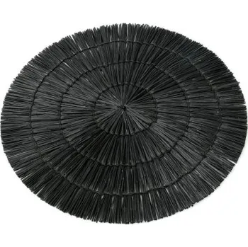 prostírání Prostírání Alang Alang Round Black 38 cm
