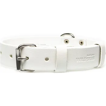 Obojek pro psa Kožený obojek bílý 30 mm - OBV.100135 BIL Velikost (obvod v cm): 35 - 40 cm