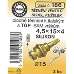 HARTMAN Sada těsnění k italským a TGP-SAM vrškům 4,5x15x4 SILIKON (0186)