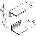 Ukončovací / lemovací profil vinyPlus 2-dílný Ukončovací / lemovací profil vinyPlus 2-dílný
