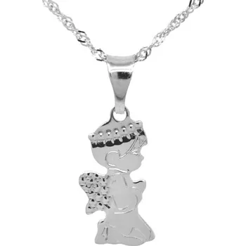 Přívěsek Zlatý přívěsek andílek z bílého zlata