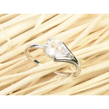 Prsten Prsten růženín kapka standard brus Ag 925/1000+Rh