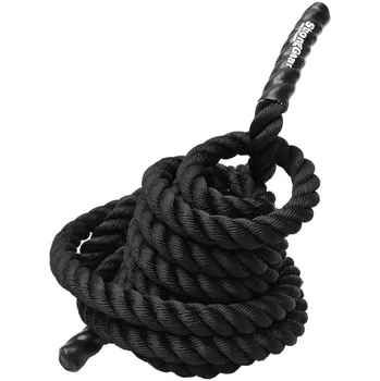 Posilovací lano Truesteel Posilovací lodní lano černé 3,8 cm x 9 m