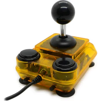 Herní ovladač ArcadeR 9 pin Joystick pro ATARI, COMMODORE, SPECTRUM Barva: Průhledná žlutá