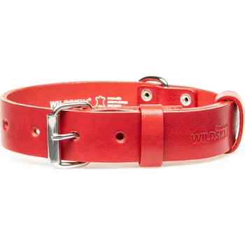 Obojek pro psa Kožený obojek červený 40 mm - OBV.100165 CER Velikost (obvod v cm): 45 - 55 cm