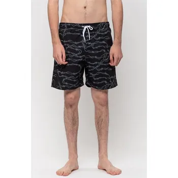 Pánské plavky SANTA CRUZ plavky - Barbed Wire Swimshort Black (BLACK) velikost: S