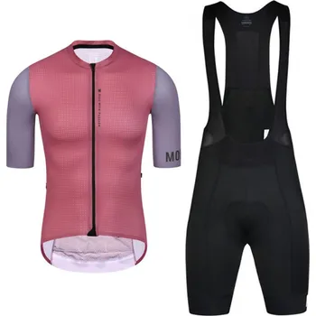 cyklistický dres MONTON Cyklistický krátký dres a krátké kalhoty - CHECHEN - červená/černá