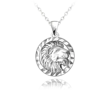 náhrdelník Minet Zodiac Lev JMAS9408SN45