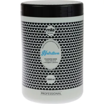Přípravek proti padání vlasů Mila Hair Cosmetics Nutrition Placenta Mask maska na slabé a padající vlasy 1 l