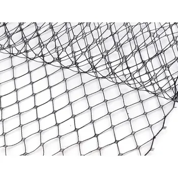 Francouzský závoj šíře 24 cm, barva 2 černá