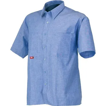 Industrial Starter Košile Renzo s krátkým rukávem Barva: Modrá, Velikost: S 08161-S