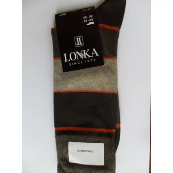 Pánské ponožky DIKMATMEL-pánské ponožky LONKA 43-45 (pánské pruhované ponožky s řetízkovanou špičkou)