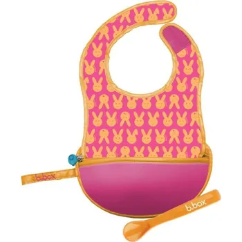 B.Box Cestovní bryndáček se lžičkou - Zajíček