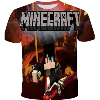 Pánské tričko Tričko Minecraft 3D hnědé Velikost: 130