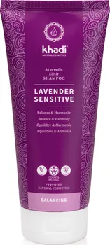 Šampon Khadi Elixir Shampoo Lavender Sensitive přírodní šampon pro citlivou pokožku hlavy 200 ml