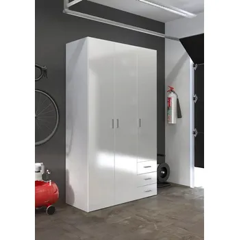 Ložnice Falco Skříň Sid 3d3s bílá/bílý lesk