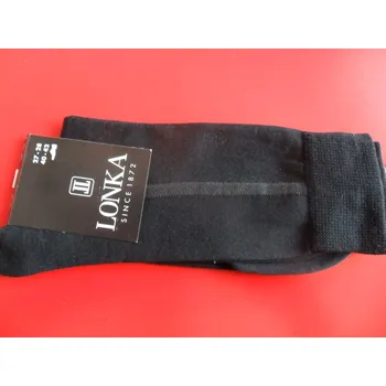 DELAMPAR-pánské ponožky LONKA černé 41-42(27-28)