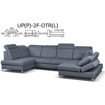 MEBLOSOFT Sedací souprava SIMONE UP+2F+OTR