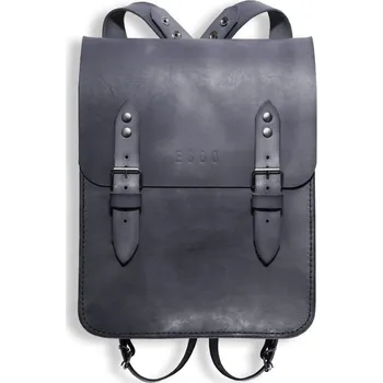 Městský batoh Eggo Bateson kožená brašna - batoh Šedá