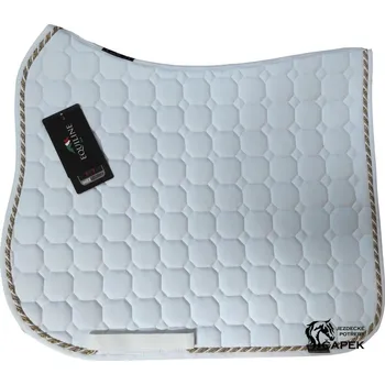 Dečka Equiline -OCTAGON CORD I: BÍLÁ- - Bílá(001)/Zlatá+Bílá - D-drezurní/Full